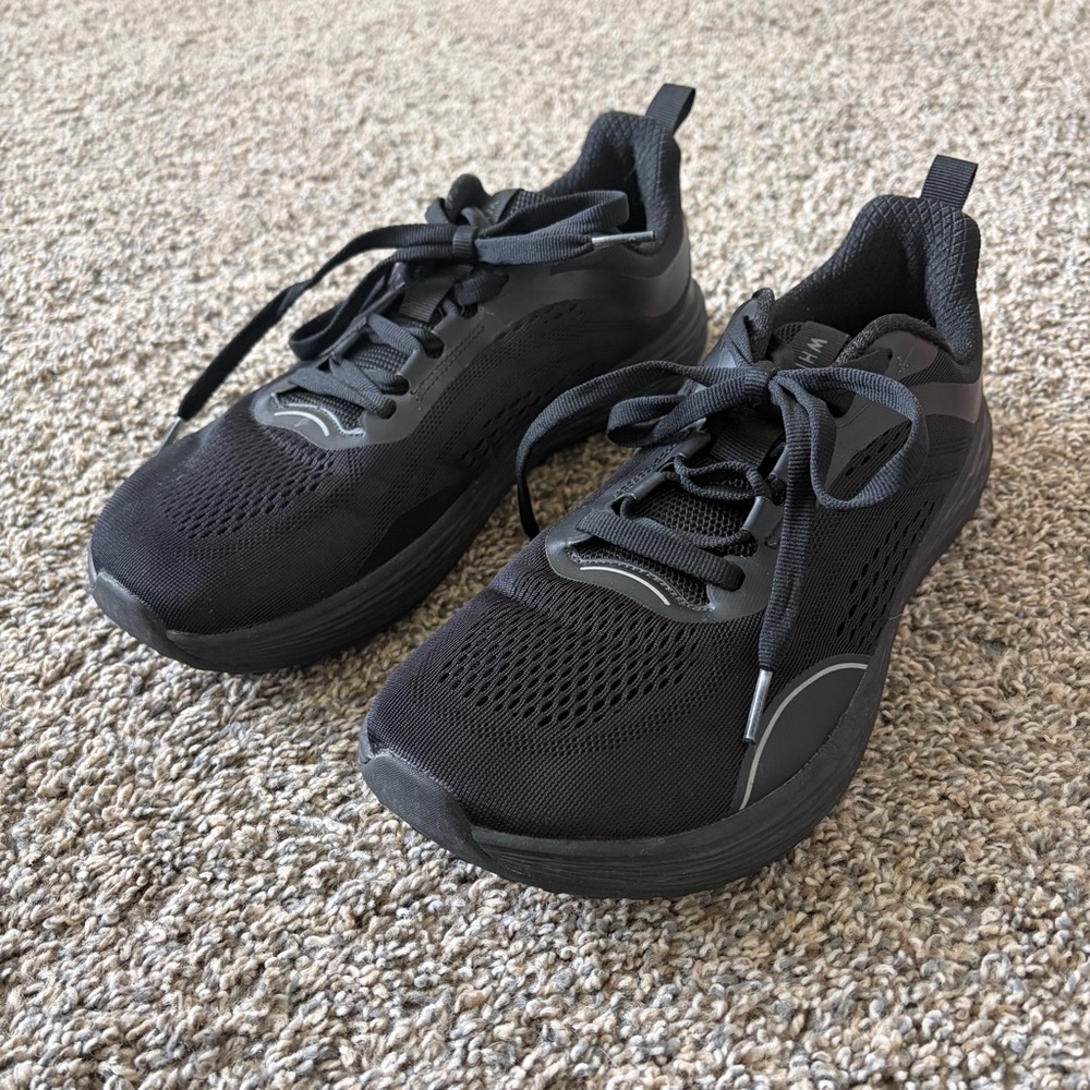 Whitin Men’s Zero Drop Road Running Shoes Wide Toe Box‎ Black Size 8.5